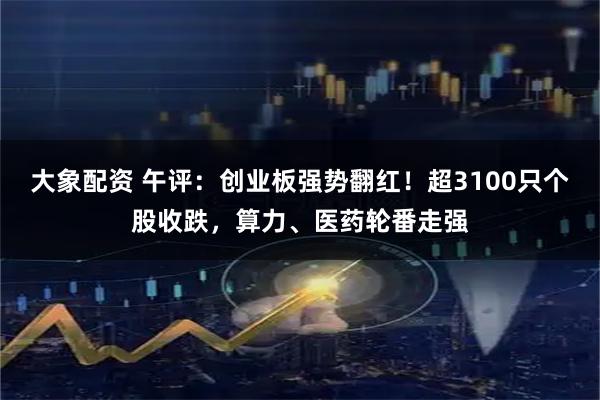 大象配资 午评：创业板强势翻红！超3100只个股收跌，算力、医药轮番走强